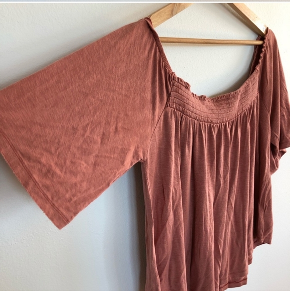 AE soft & sexy slub cotton flowy top size large - Picture 2 of 6